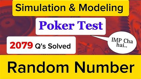 poker test in simulation|Poker Test .